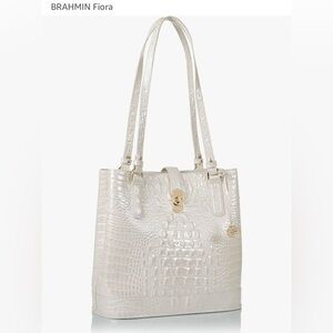 Brahmin Croc-Embossed Tote